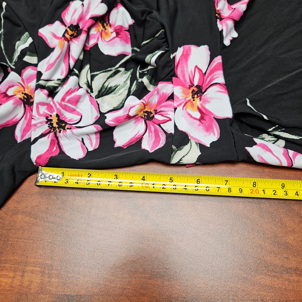Torrid Black Floral Tie Waist Midi Romper Dress Whimsigoth Fairycore Boho 2X - Picture 10 of 16